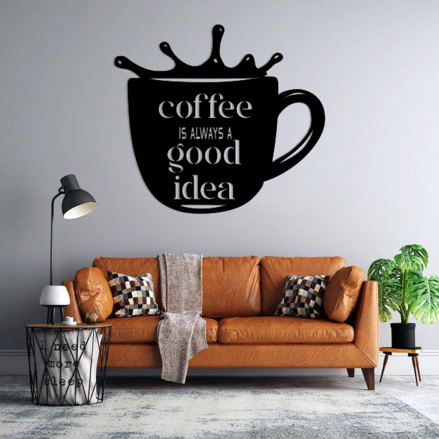 استیکر دیواری طرح coffee