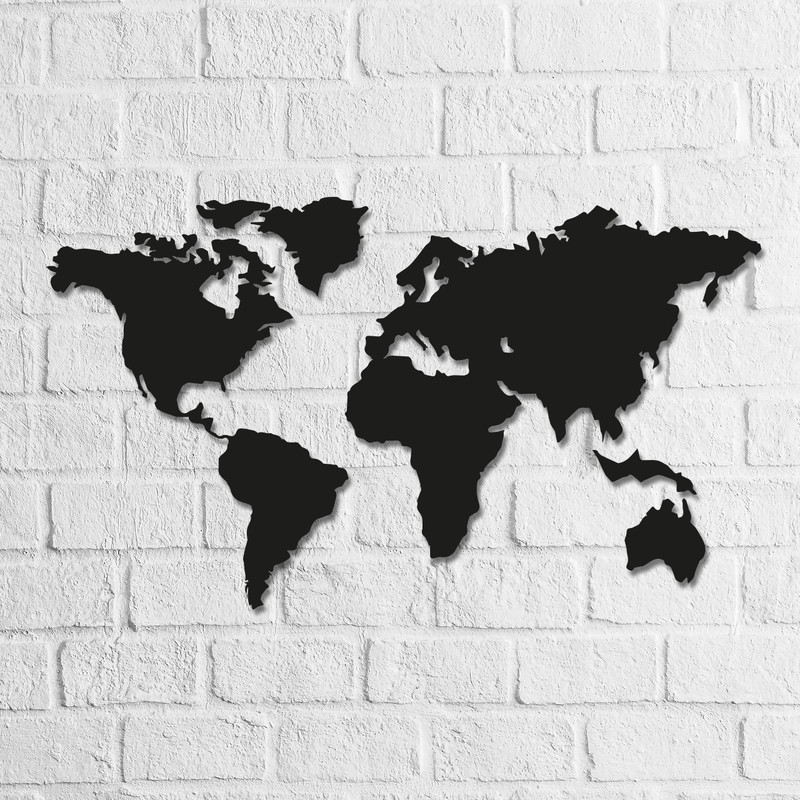 استیکر ناویا طرح black map مدل چوبی مجموعه 6 عددی