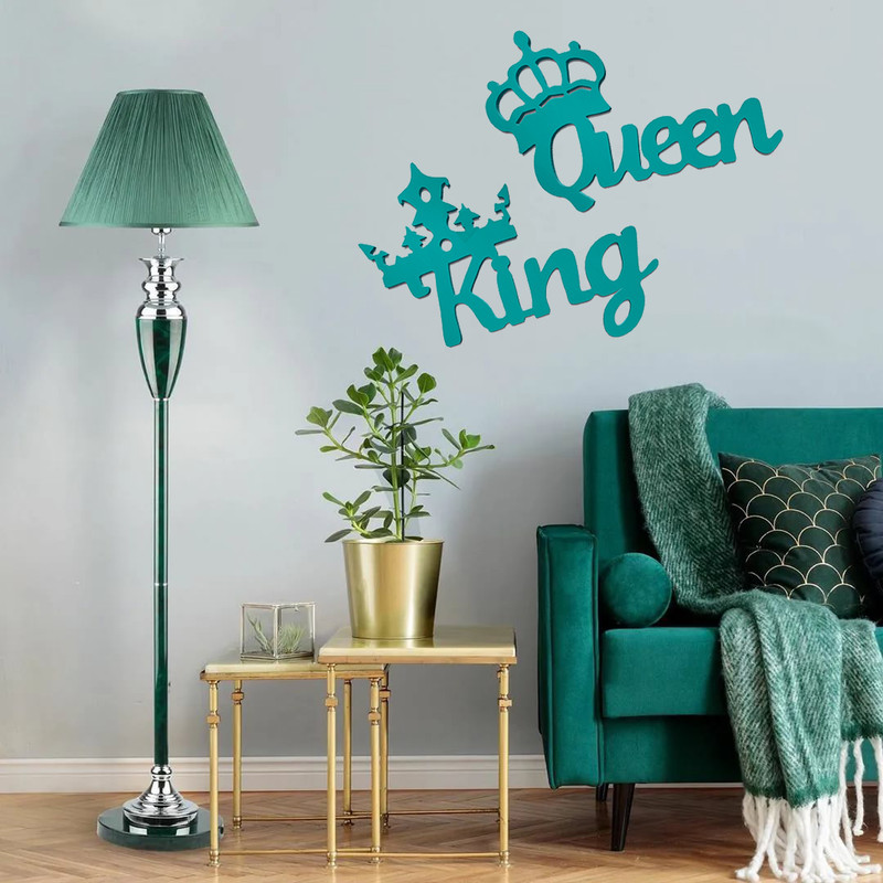استیکر آرتافرین مدل  دیوارکوب چوبی King Queen
