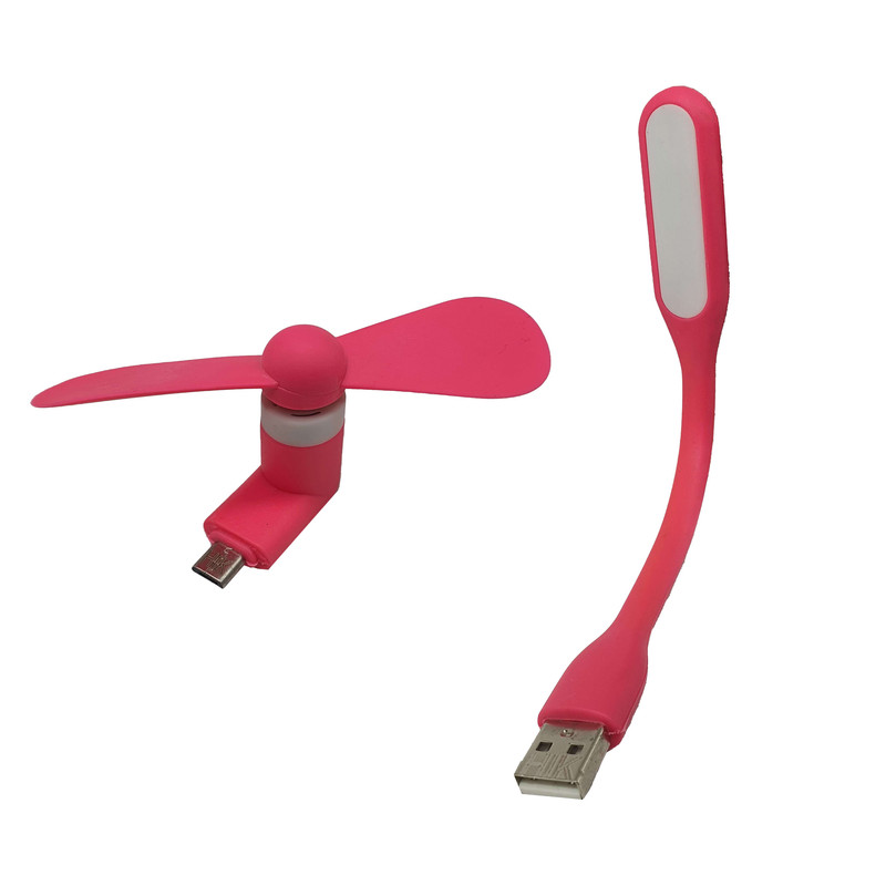 پنکه همراه هایک مدل Micro به همراه لامپ USB