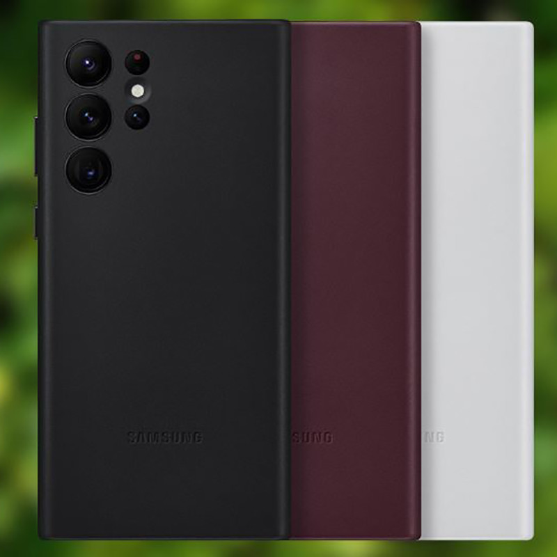 کاور سامسونگ مدل Leather Cover مناسب برای گوشی موبایل سامسونگ Galaxy S22 Ultra