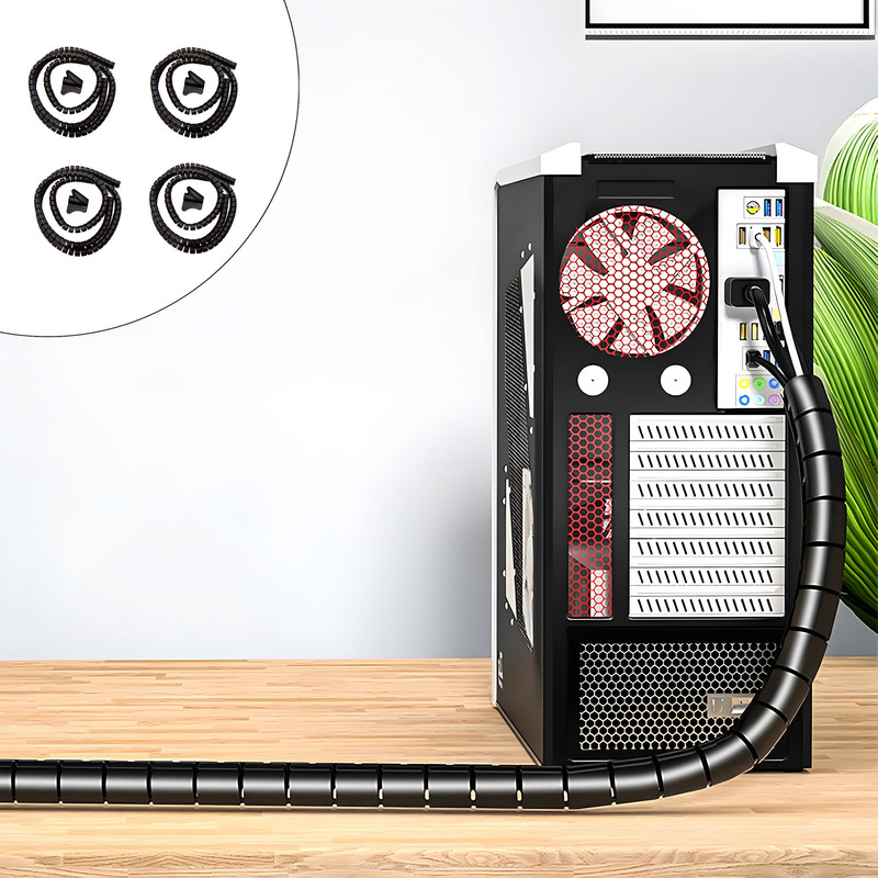 نظم دهنده  کابل سیم زیپ مدل 014 طول 2 متر مجموعه 4 عددی