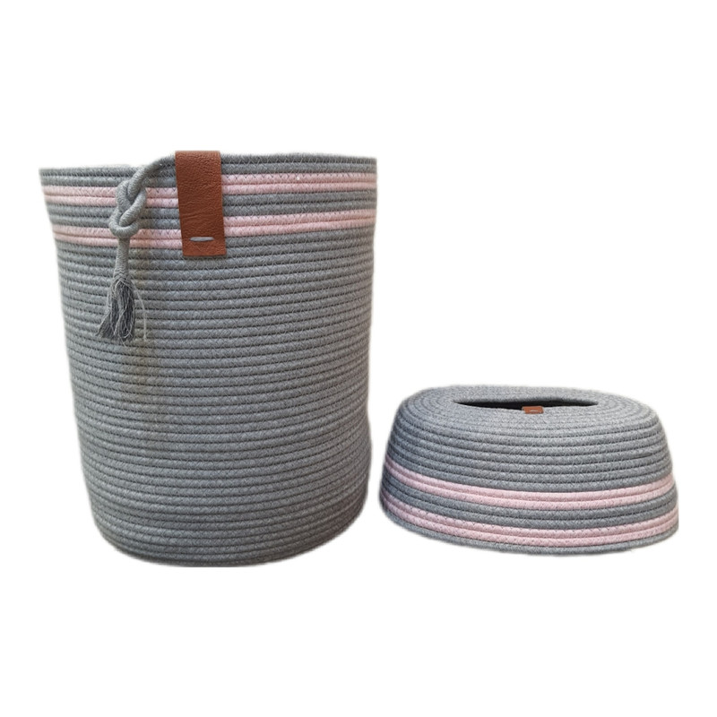 ست سطل و جای دستمال کاغذی لالی پاپ مدل C211