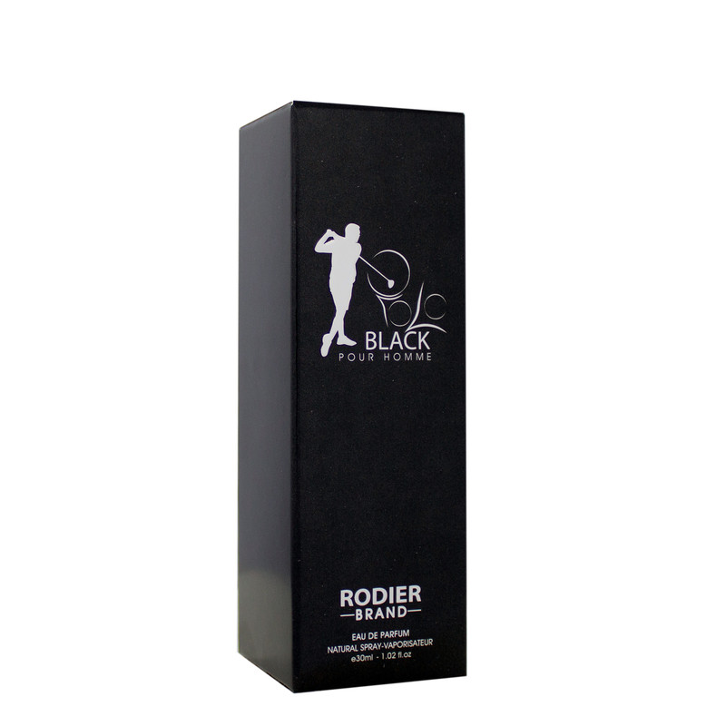 عطر جیبی مردانه رودیر مدل Polo Black حجم 30 میلی لیتر