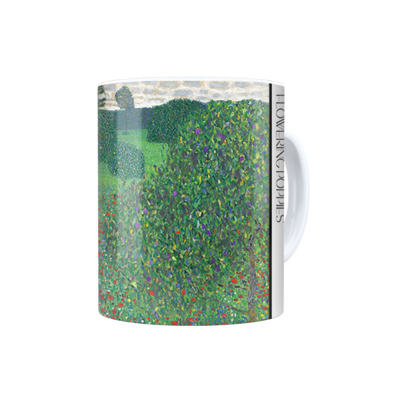 ماگ ترمه طراحان ایده مدل گل دادن شقایق ها از کلیمت کد art0079