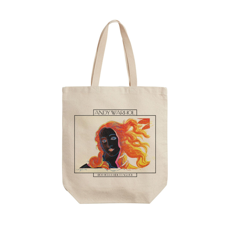 ساک خرید ترمه طراحان ایده مدل بوتیچلی (جزئیات) از وارهول کد art0811 - L