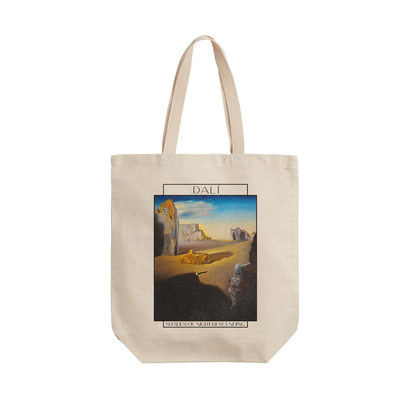 ساک خرید ترمه طراحان ایده مدل پایین آمدن سایه های شب از دالی کد art0754 - L