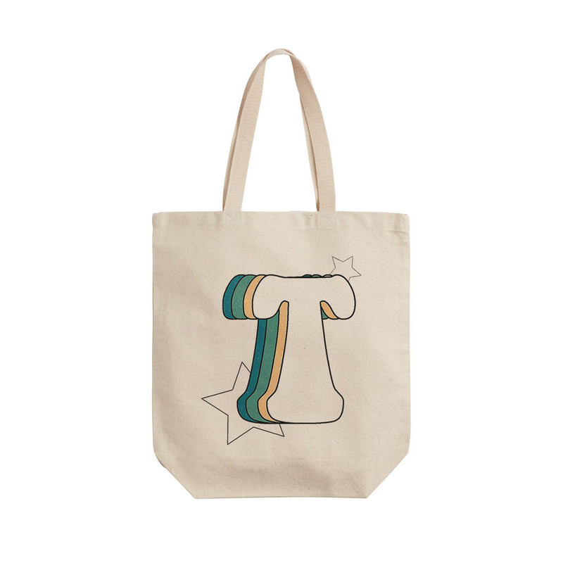 ساک خرید ترمه طراحان ایده مدل حرف T رترو کد cfp2944 - L