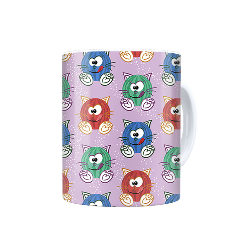 ماگ ترمه طراحان ایده مدل گربه ی یلدا کد cfp2083