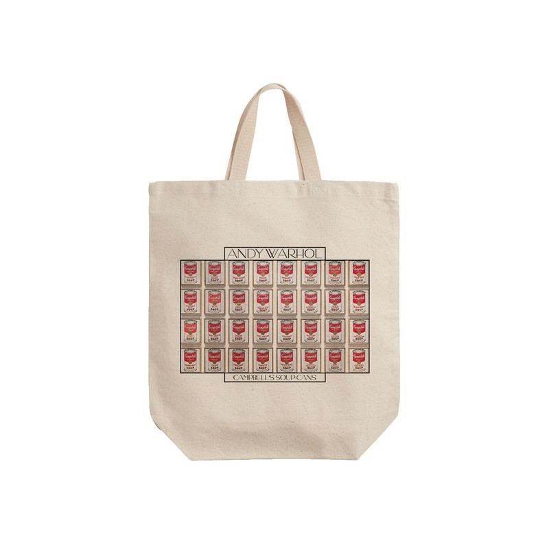 ساک خرید ترمه طراحان ایده مدل قوطی های سوپ کمپبل از وارهول کد art0815 - S