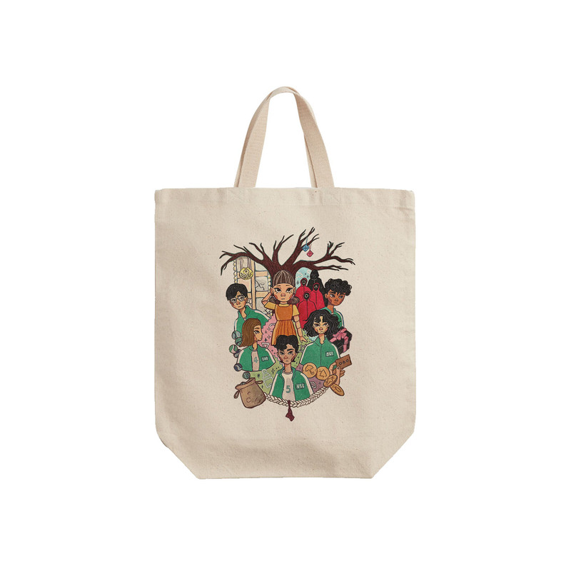 ساک خرید ترمه طراحان ایده مدل سریال اسکویید گیم کد cfp3083 - S