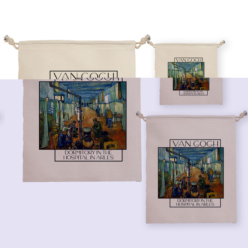 نظم دهنده ترمه طراحان ایده مدل کیسه بنددار خوابگاه بیمارستانی در آرلس از ونگوگ کد art0073 بسته سه عددی