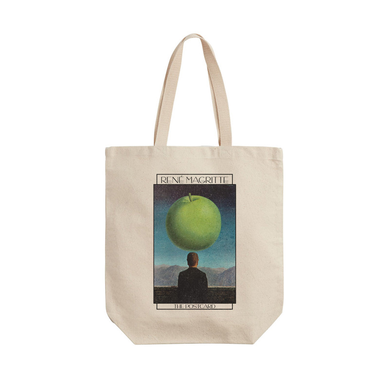 ساک خرید ترمه طراحان ایده مدل کارت پستال از ماگریت کد art0439 - L