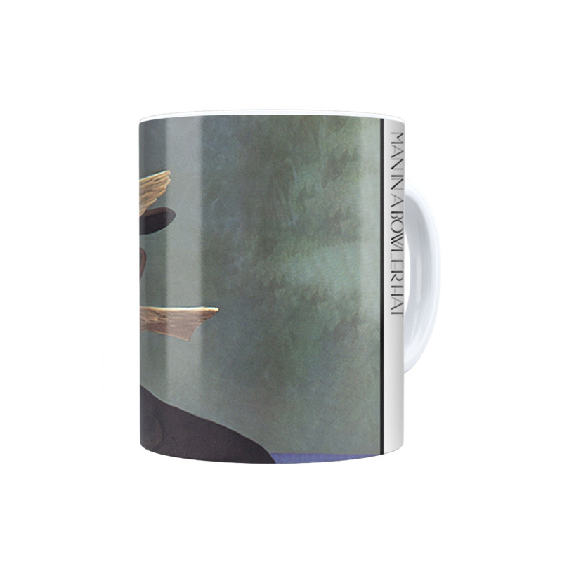 ماگ ترمه طراحان ایده مدل مردی با کلاه کاسه ای از ماگریت کد art0392