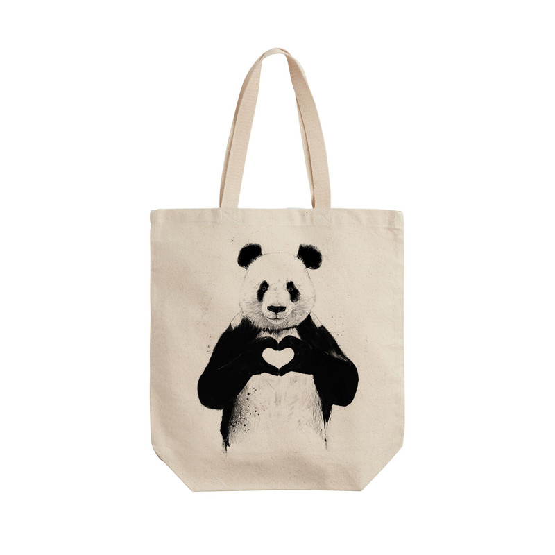 ساک خرید ترمه طراحان ایده مدل پاندا دوست داشتنی کد cfp1505 - L