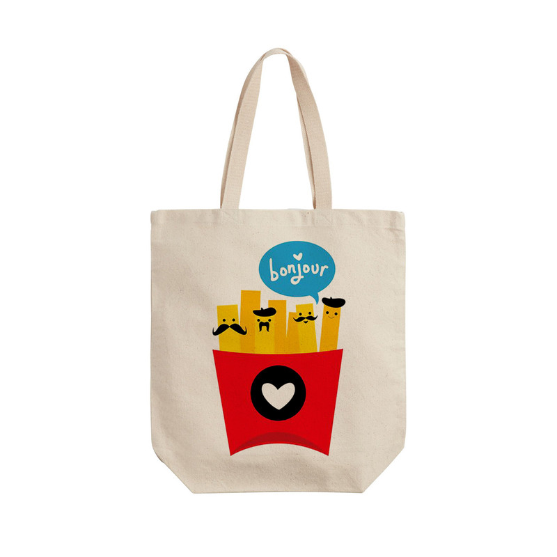 ساک خرید ترمه طراحان ایده مدل فرنچ فرایز کد cfp1516 - L