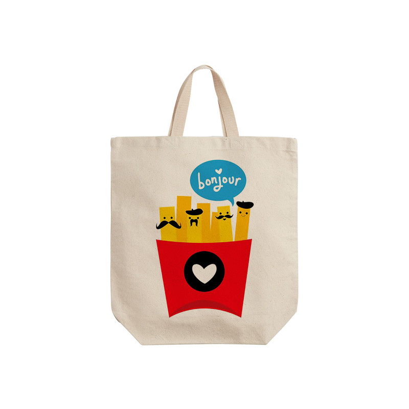 ساک خرید ترمه طراحان ایده مدل فرنچ فرایز کد cfp1516 - S