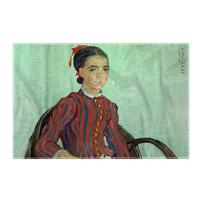 کاغذ کادو ترمه طراحان ایده مدل خانم لا موسمه از ونگوگ کد art0058