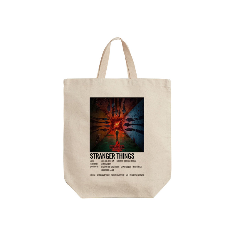 ساک خرید ترمه طراحان ایده مدل سریال چیزهای عجیب Stranger Things کد strm0921 -  S