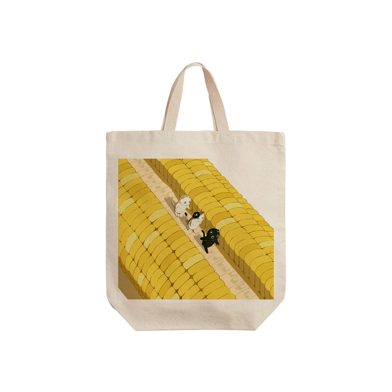 ساک خرید ترمه طراحان ایده مدل گربه های بامزه کد strm0646 - S