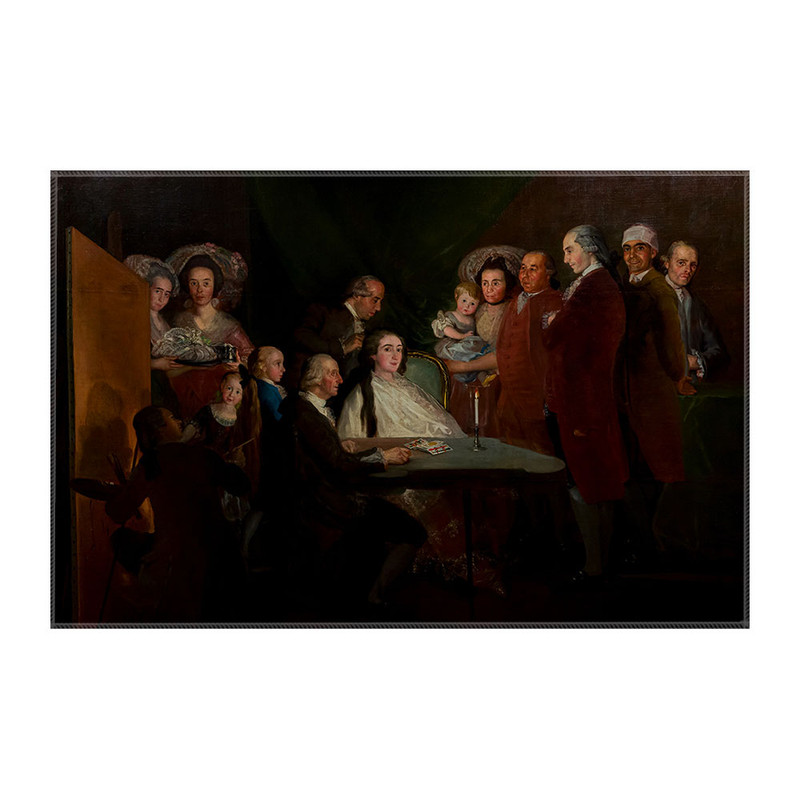 کاغذ کادو ترمه طراحان ایده مدل خانواده دون لوئیس از گویا کد art0282 