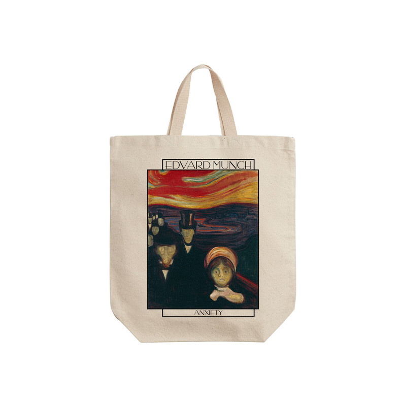 ساک خرید ترمه طراحان ایده مدل اضطراب از ادوارد مونک کد art0124 - S