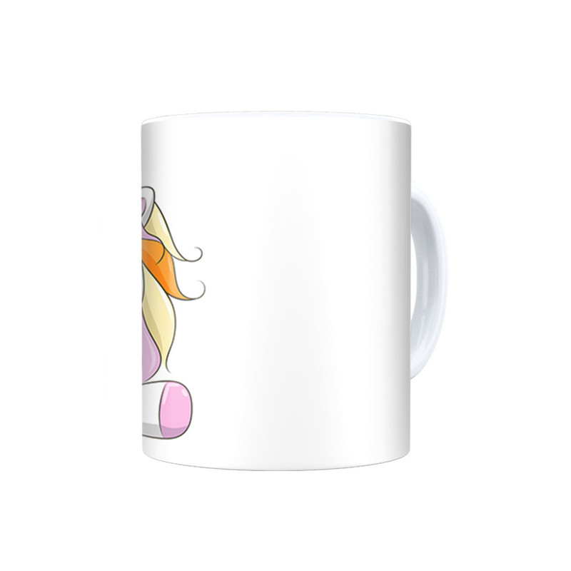 ماگ ترمه طراحان ایده مدل تک شاخ رنگی کد cfp1351