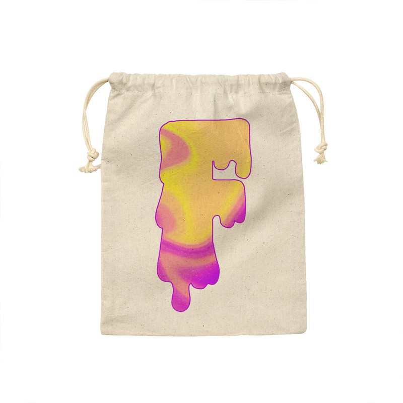 کیسه نان و سبزی ترمه طراحان ایده مدل حرف F هولوگرامی کد cfp2982 - M