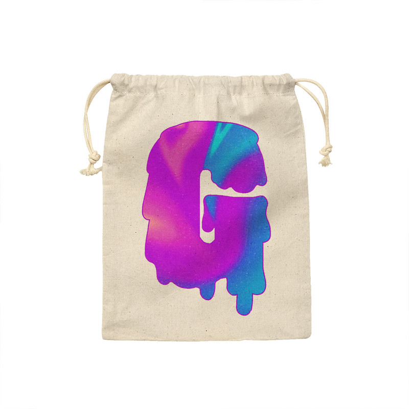 کیسه نان و سبزی ترمه طراحان ایده مدل حرف G هولوگرامی کد cfp2983 - M