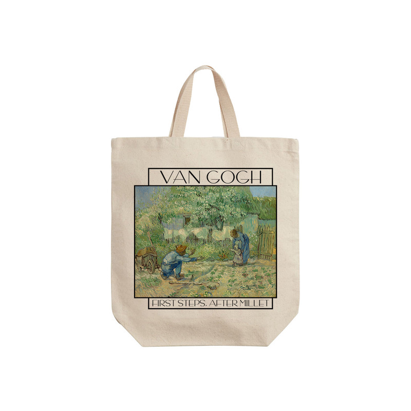 ساک خرید ترمه طراحان ایده مدل اولین قدم از ونگوگ کد 0033 - s