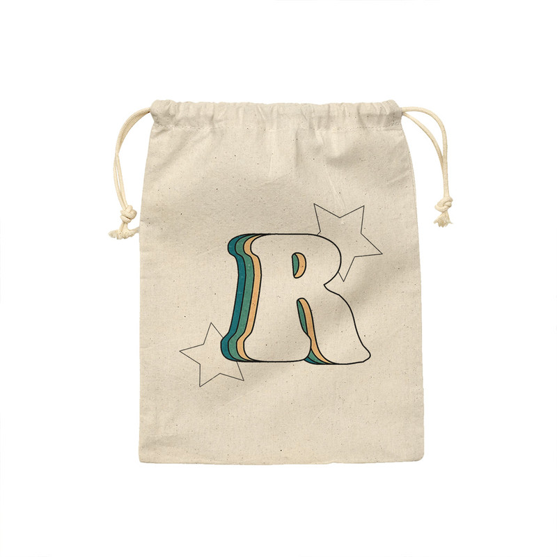 کیسه نان و سبزی ترمه طراحان ایده مدل حرف R رترو کد cfp2942 - S