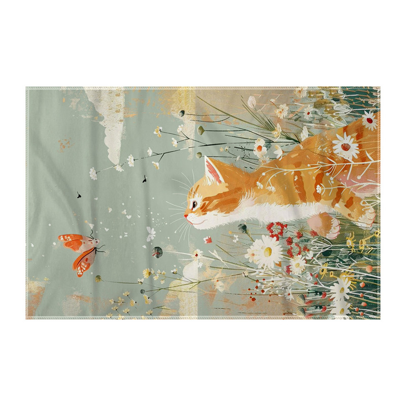 کاغذ کادو ترمه طراحان ایده مدل گربه و پروانه کد strm1064