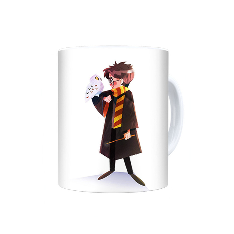 ماگ ترمه طراحان ایده مدل هری پاتر و جغد برفی کد cfp1574