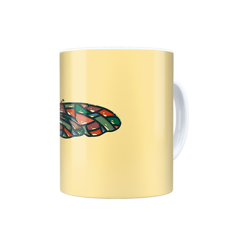 ماگ ترمه طراحان ایده مدل زنبور رنگارنگ کد cfp1598