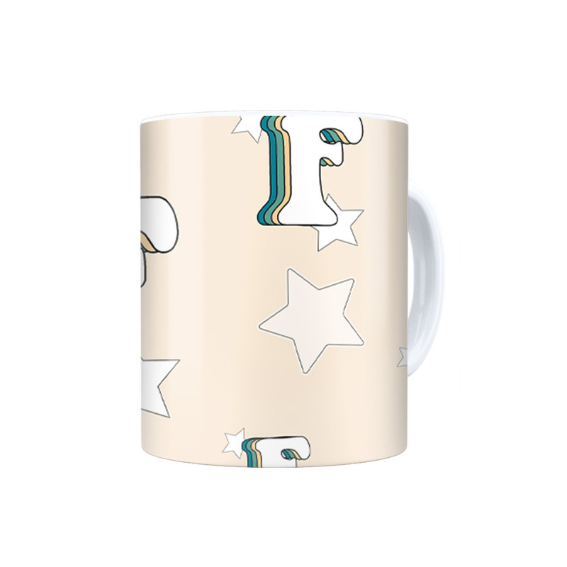 ماگ ترمه طراحان ایده مدل حرف F رترو کد cfp2930