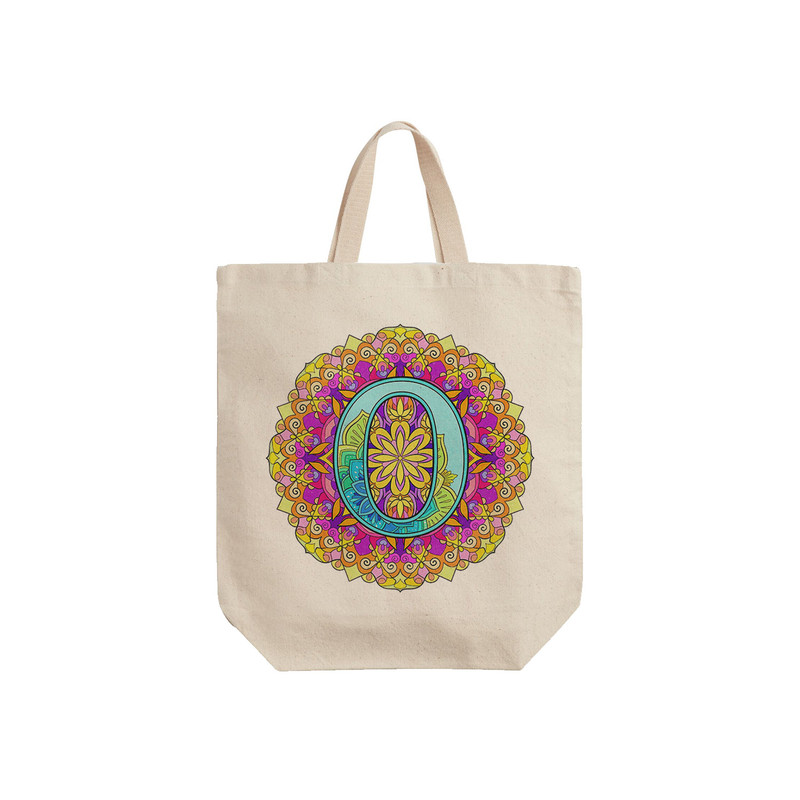 ساک خرید ترمه طراحان ایده مدل حرف O ماندالا کد cfp2965 - S