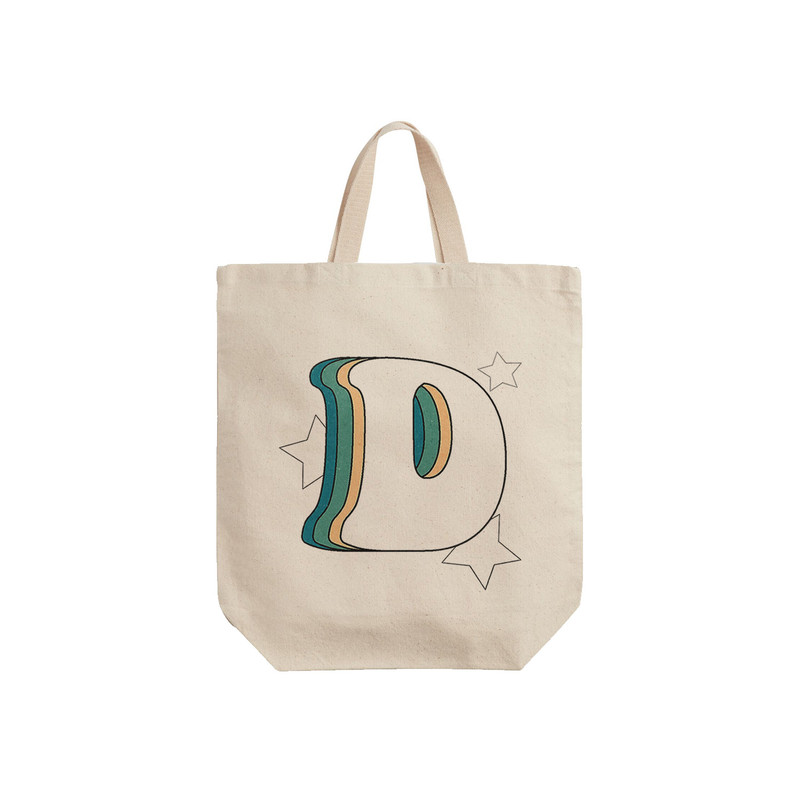 ساک خرید ترمه طراحان ایده مدل حرف D رترو کد cfp2928 - S