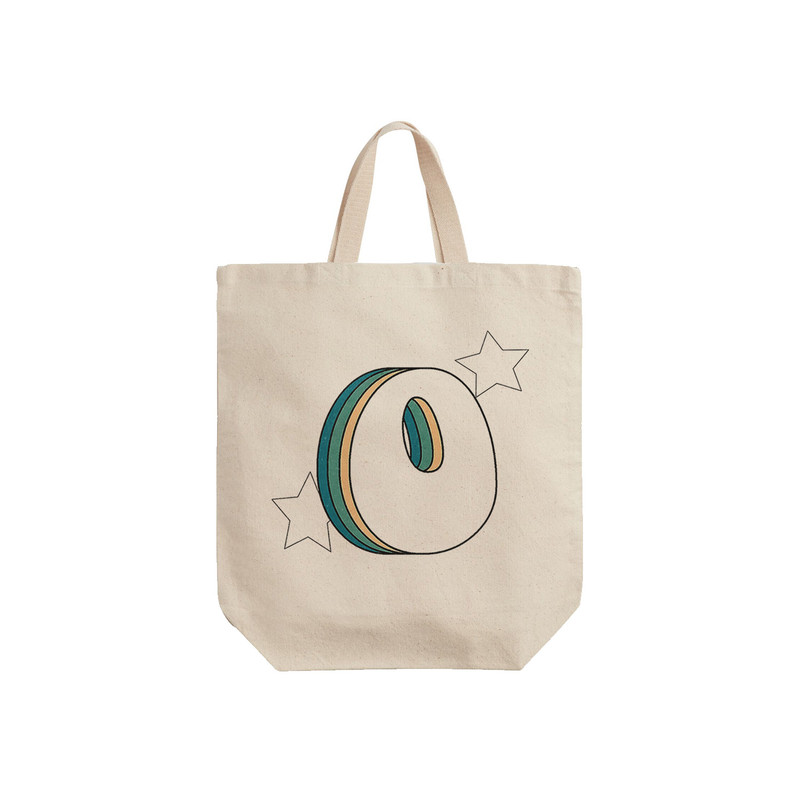 ساک خرید ترمه طراحان ایده مدل حرف O رترو کد cfp2939 - S