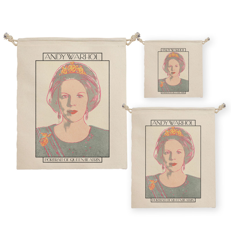 نظم دهنده ترمه طراحان ایده مدل پرتره ملکه بئاتریکس از وارهول کد art0867 مجموعه سه عددی