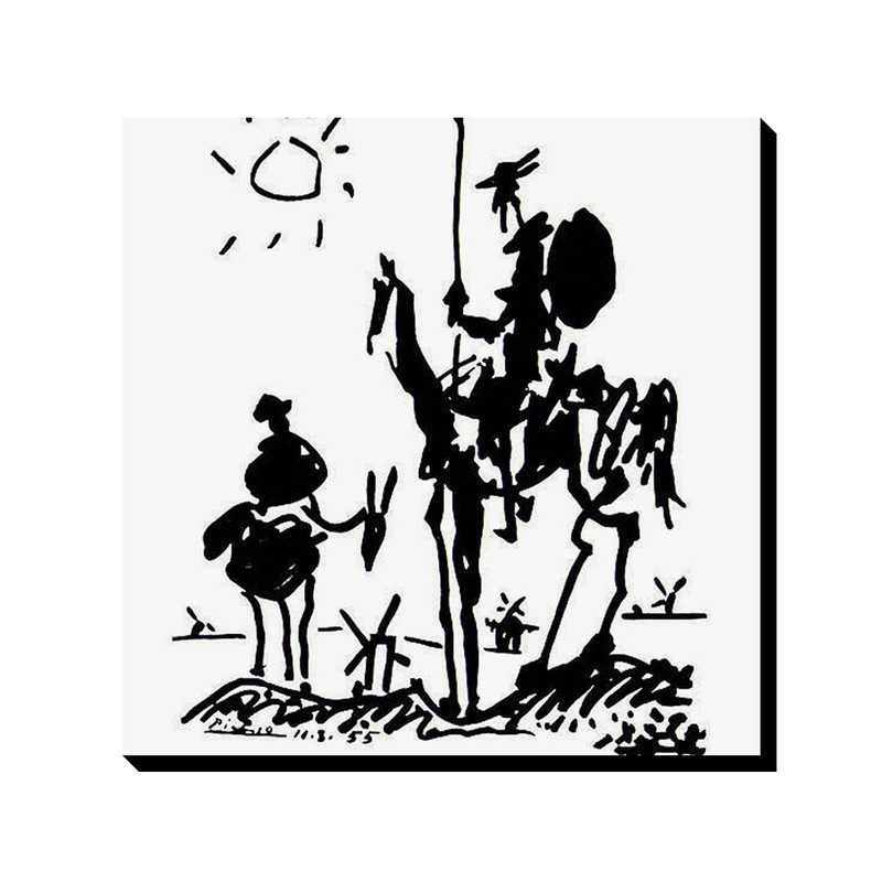 تابلو ترمه طراحان ایده طرح دن کیشوت از پیکاسو کد art0355