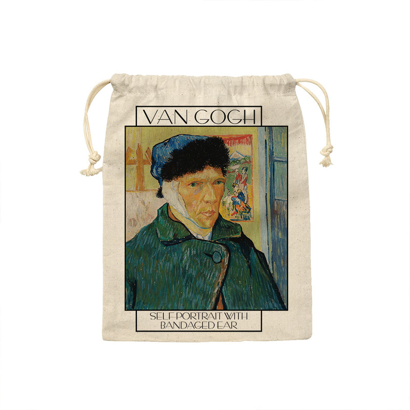 کیسه نان و سبزی ترمه طراحان ایده مدل خودنگار با گوش بانداژ شده از ونگوگ کد art0052 - M