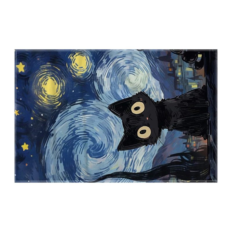 کاغذ کادو ترمه طراحان ایده مدل گربه ونگوگ کد strm1074