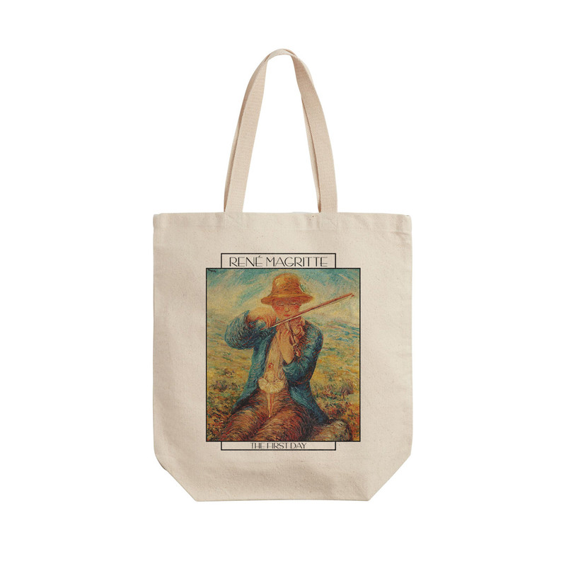 ساک خرید ترمه طراحان ایده مدل روز اول از ماگریت کد art0462 - L