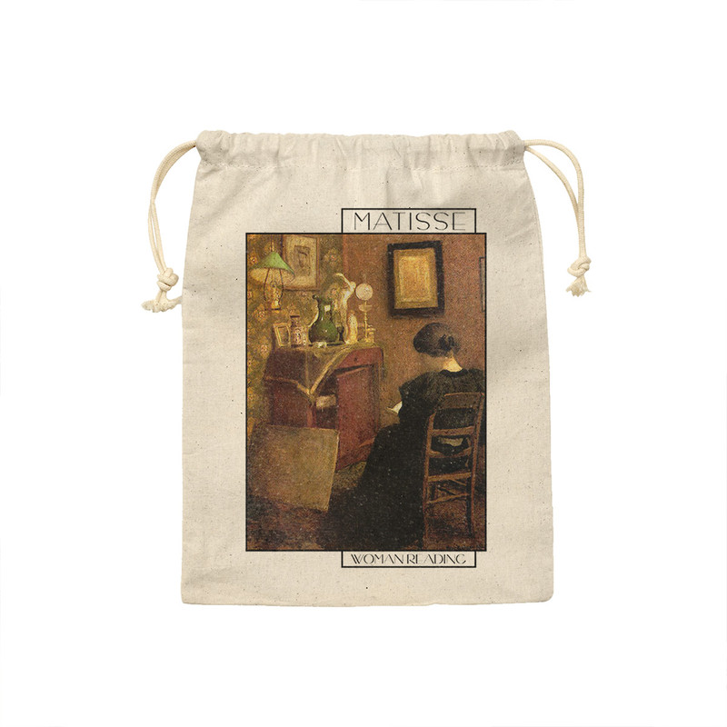 کیسه نان و سبزی ترمه طراحان ایده مدل زن در حال مطالعه از ماتیس کد art0693 - M