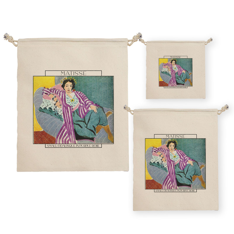 نظم دهنده ترمه طراحان ایده مدل اودالیسک با عبای بنفش از ماتیس کد art0656 مجموعه سه عددی