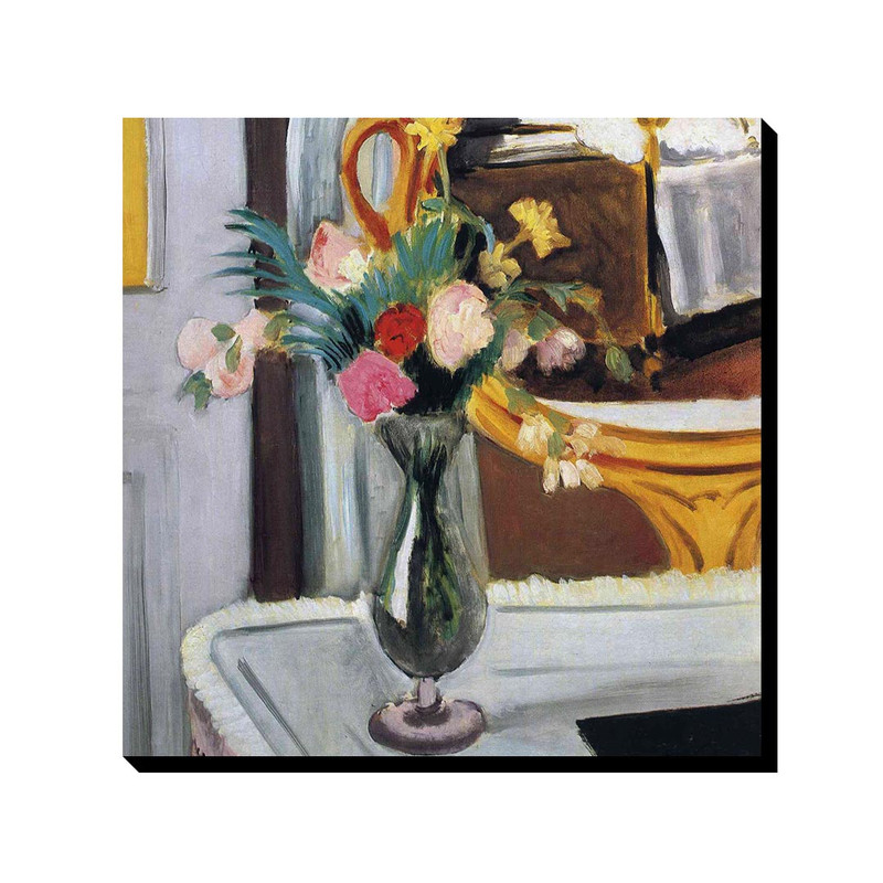 تابلو ترمه طراحان ایده طرح تخت در آینه از ماتیس کد art0668