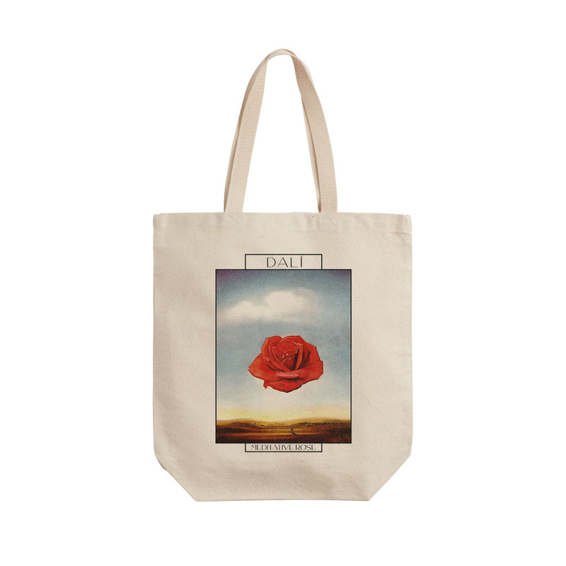 ساک خرید ترمه طراحان ایده مدل گل رز مراقبه ای از دالی کد art0735 - L