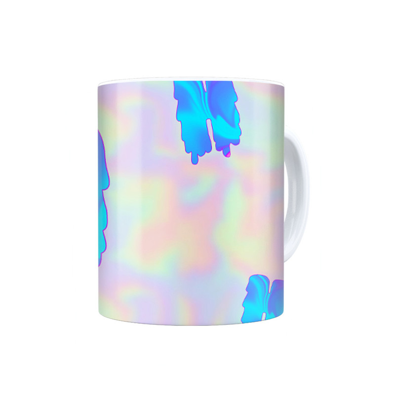 ماگ ترمه طراحان ایده مدل حرف H هولوگرامی کد cfp2984