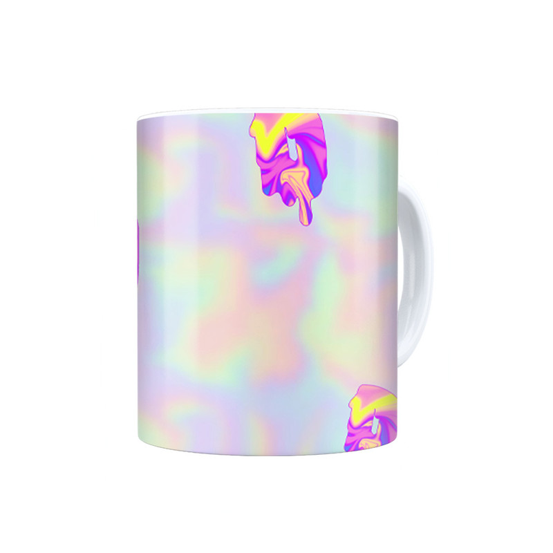 ماگ ترمه طراحان ایده مدل حرف D هولوگرامی کد cfp2980