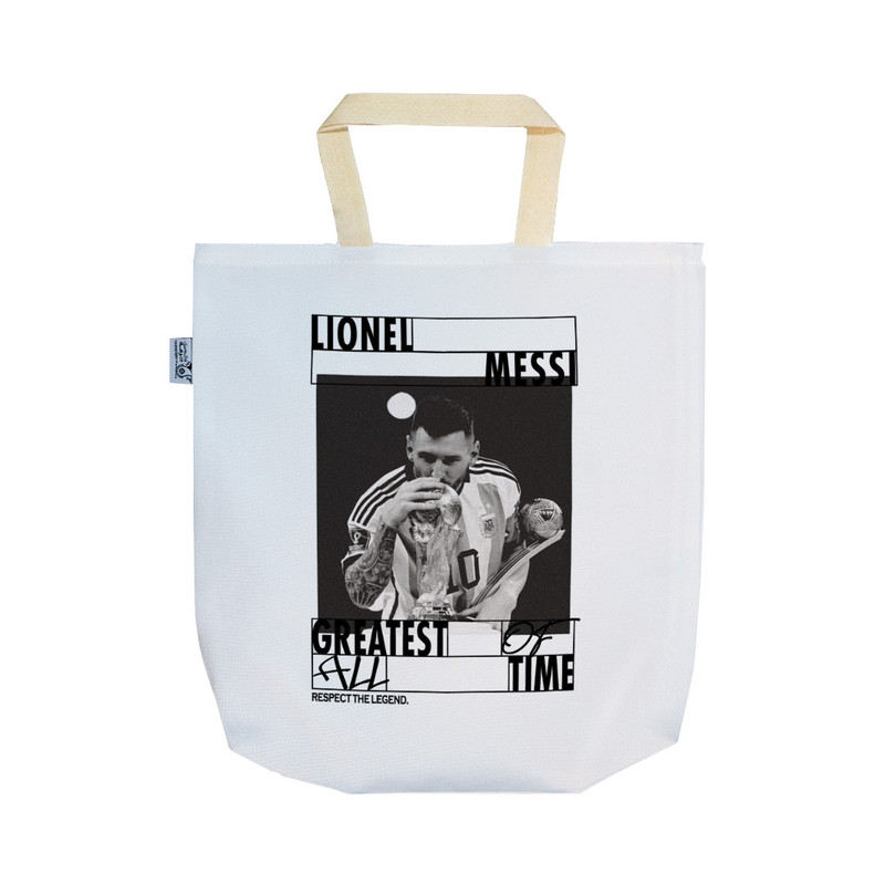 ساک خرید ترمه طراحان ایده مدل پترن لیونل مسی کد strm0805 - SS